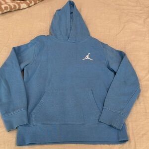 Jordan light Blue Hoodie with white Logo